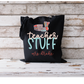 Teacher Stuff Personalized Teacher Transfer for Dark Tote