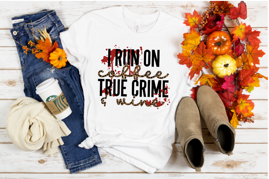 Coffee, True Crime and Wine Sublimation Transfer